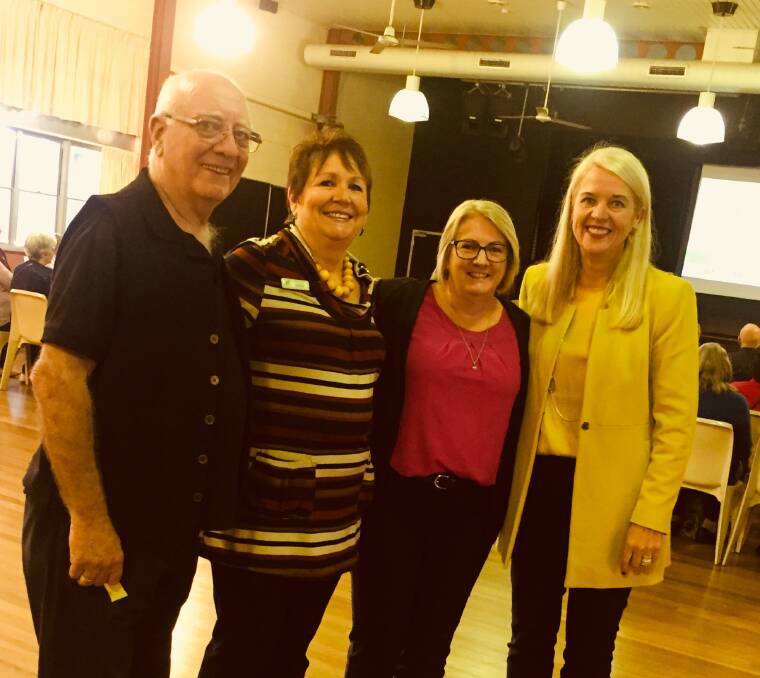 VISIT: Donald Simpson Centre chairman Tony Christinson and board member Jenny Chesher with Seniors Minister Coralie O’Rourke and Redlands MP Kim Richards during a visit to the centre earlier this month.