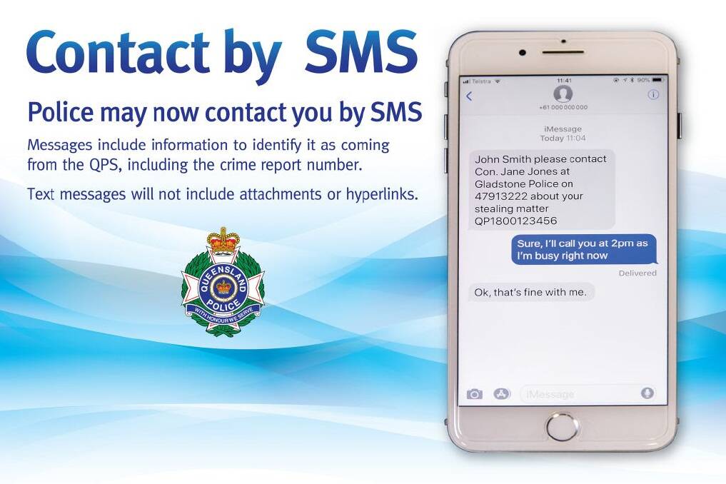 Police to send text messages