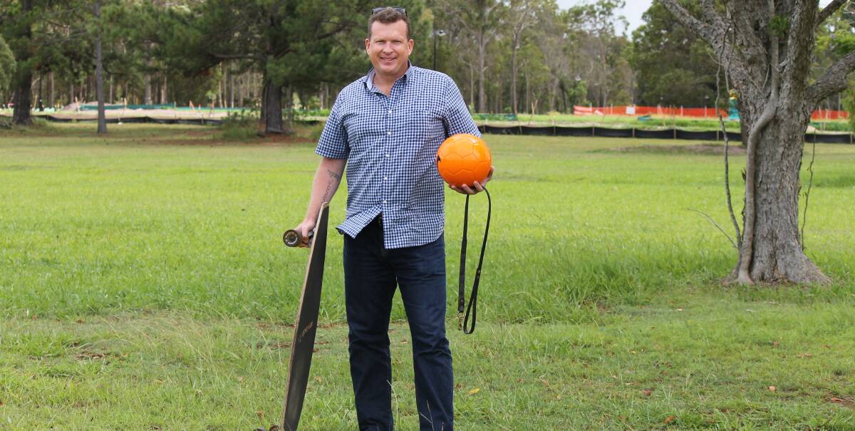 WATER PLAY PROPOSAL: Councillor Paul Golle is calling for water play facilities in a new park to be built on vacant land next to Pinklands Reserve on Cleveland-Redland Bay Road in Thornlands. Photo: Cheryl Goodenough
