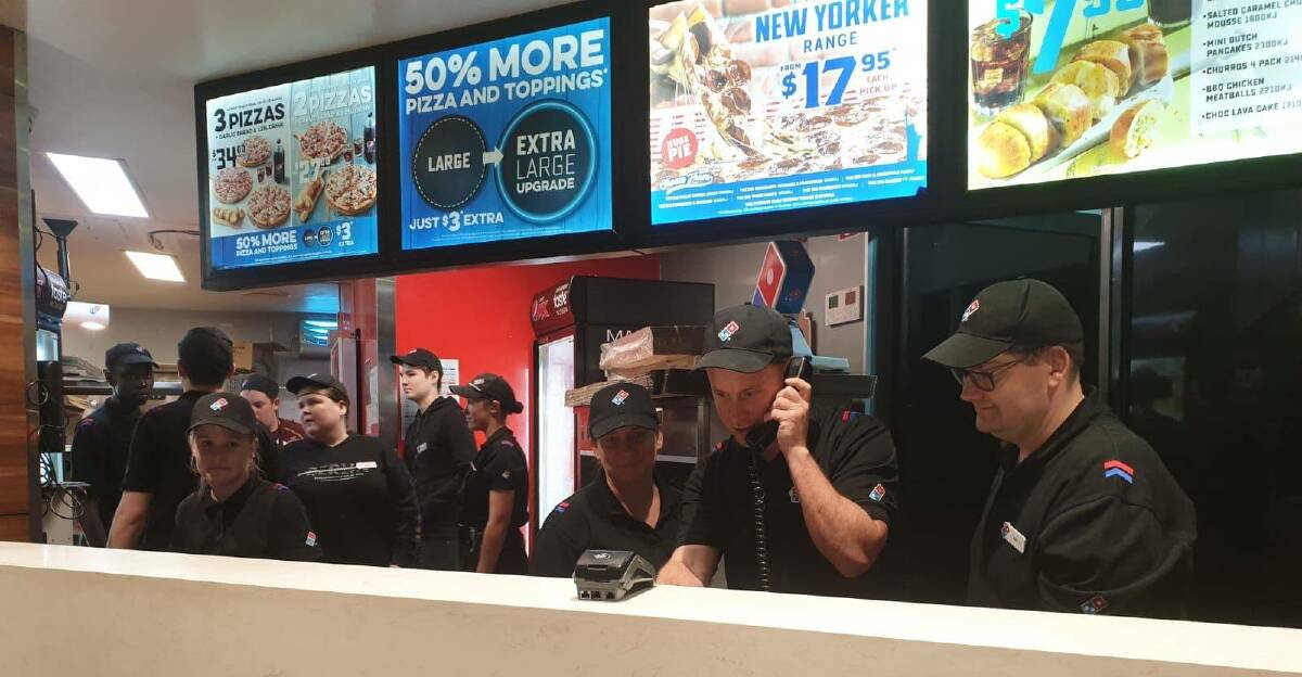 BUSY: Domino's Birkdale was in the top 10 busiest stores in Queensland and NSW on the first State of Origin night.