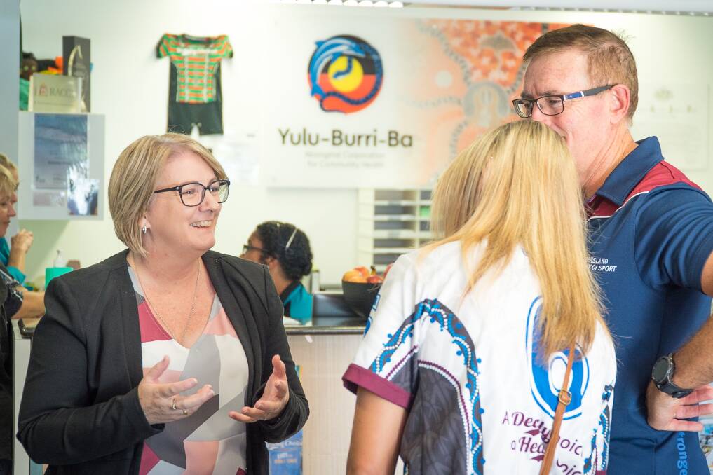 LAUNCH: Disability Services Minister Coralee O’Rourke launched the project at the Yulu-Burri-Ba Clinic at Capalaba.