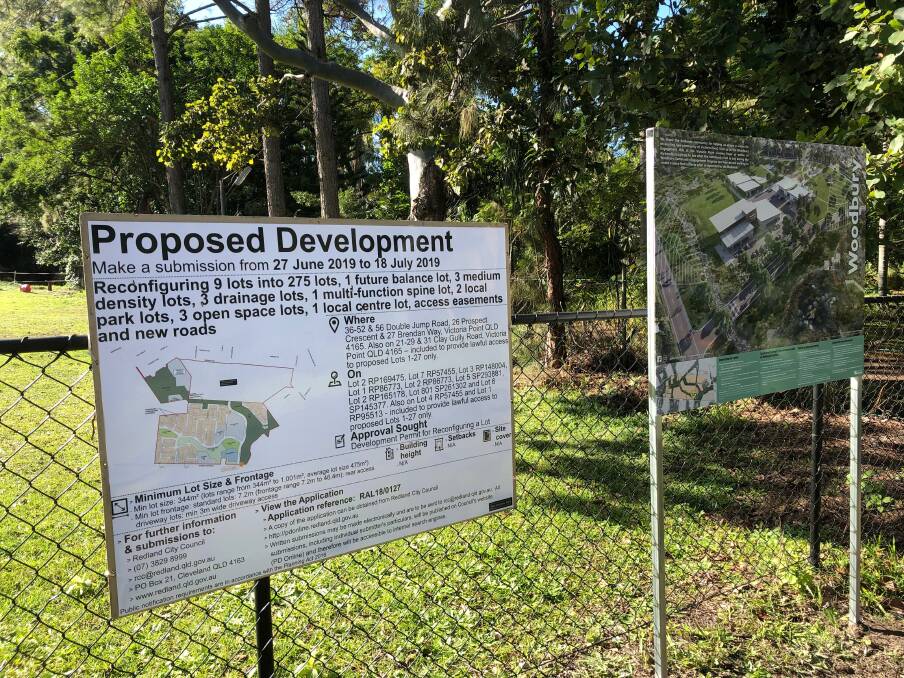 UP FOR COMMENT: The public has until July 18 to comment on three applications relating to a total of more than 400 lots bordering on Double Jump Road, Victoria Point.