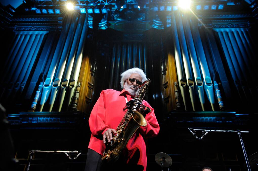 SAXOPHONIST: Great saxophone player and jazz legend Sonny Rollins shows how it's done. Photo: Penny Stephens