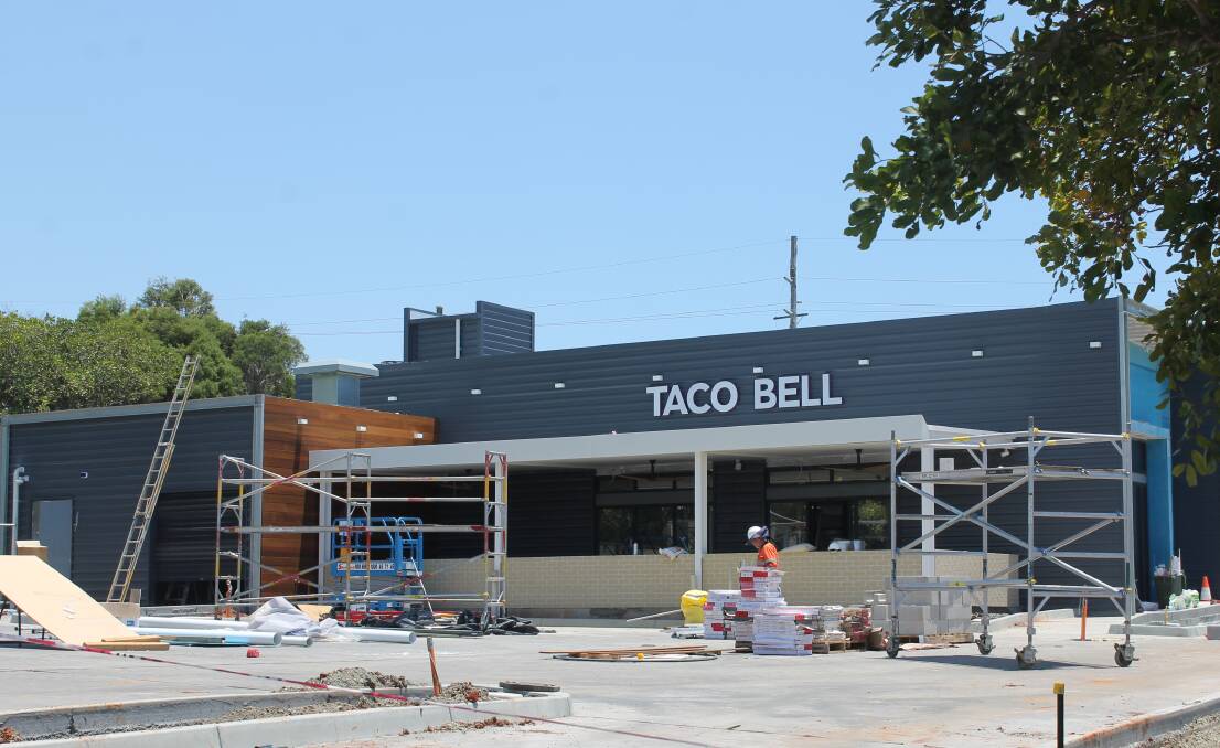 WORK CONTINUES: Work was under way at Taco Bell's Cleveland premises just a week before opening. Photo: Cheryl Goodenough