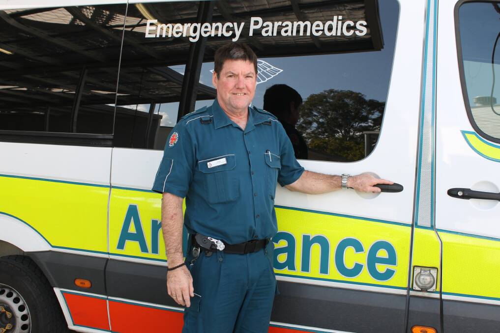 LONG-SERVICE: North Stradbroke Island paramedic John Bradbury has worked for Queensland Ambulance Service for 26 years. Photo: Cheryl Goodenough