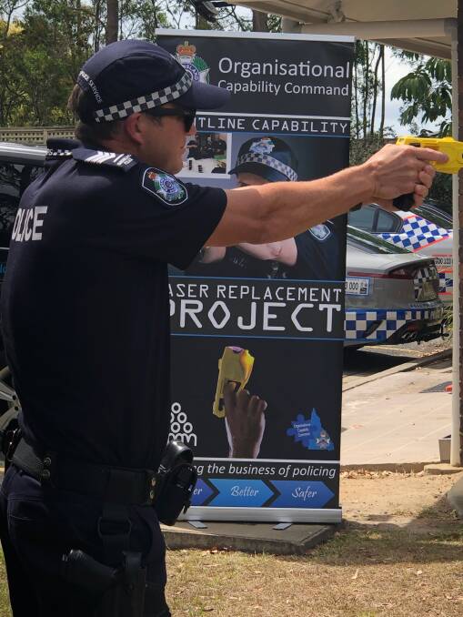 NEW TASERS: The Queensland Police's South Brisbane District are set to get a further 160 tasers this week.