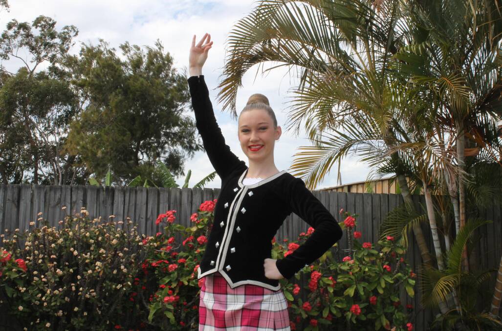 SET TO PERFORM: Hayley Boyd, of Wellington Point, is a highland dancer in the QPAC performance of Scotland the Brave. Photo: Cheryl Goodenough