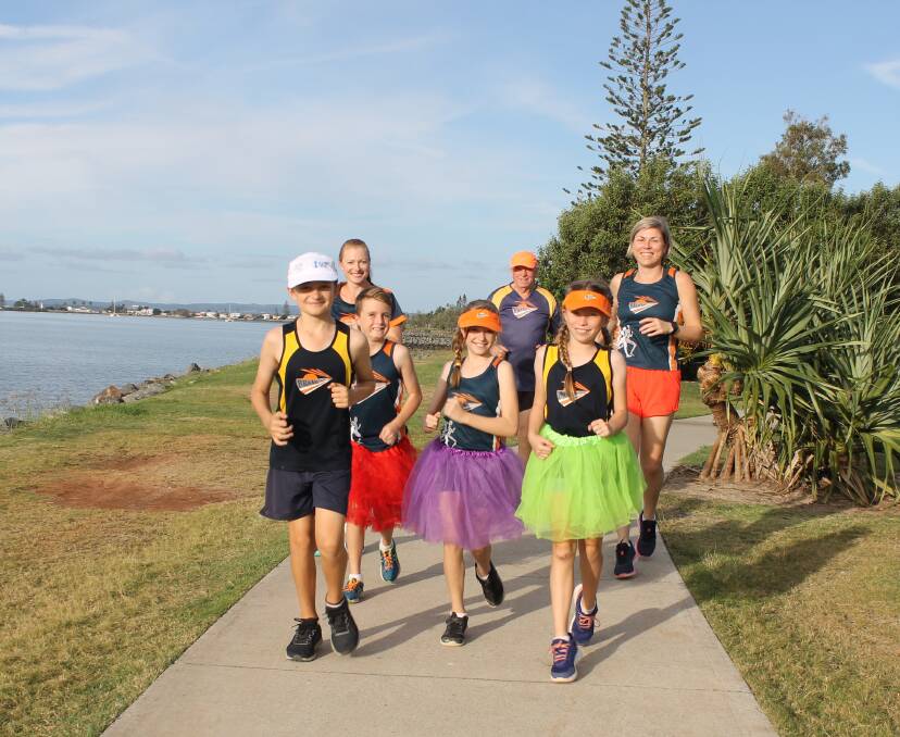 INAUGURAL EVENT: Bayside Runners and Walkers step out along the bay ahead of the first Redlands Coast Fun Run in August. Photo: Cheryl Goodenough