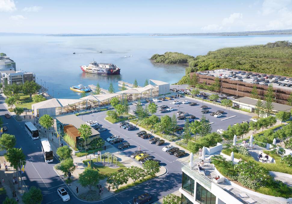 CONCEPT DESIGN: A concept drawing of the proposed $1.4 billion Toondah Harbour redevelopment.