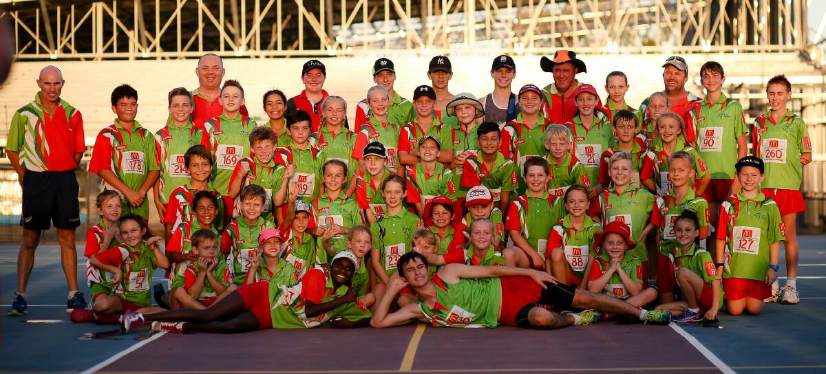 TEAM: Redlands Little Athletics team members who competed at the state championships. Photo: Amber Carlyn Photography