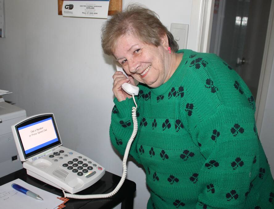 ACCESS: Shirley Edwards says the federal government's decision to axe support for the CapTel handset will mean thousands of people will be cut off from work, family and daily life. Photo: Cheryl Goodenough