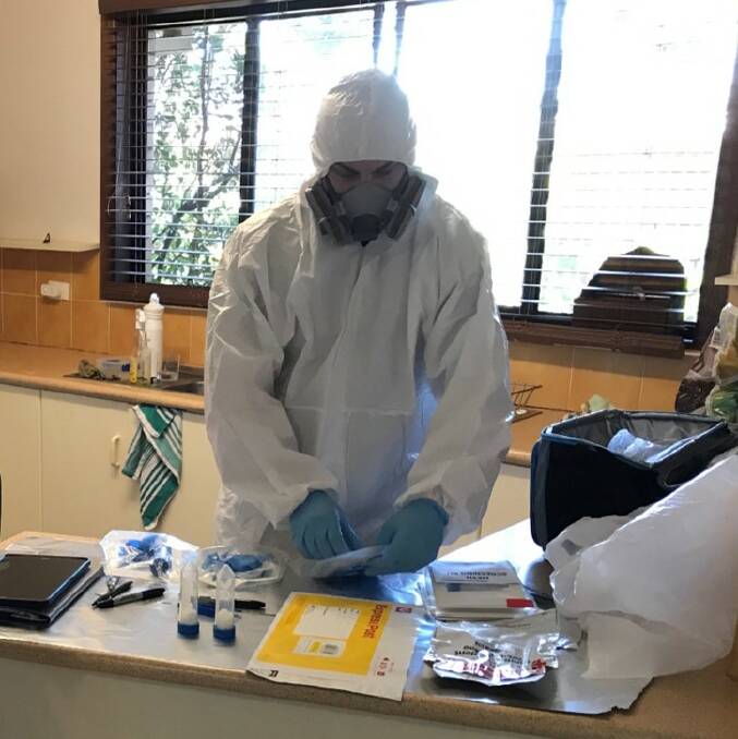 TESTING UNDER WAY: Drug testing company Meth Screen conducted five tests in the Redlands last year. Photo: Meth Screen