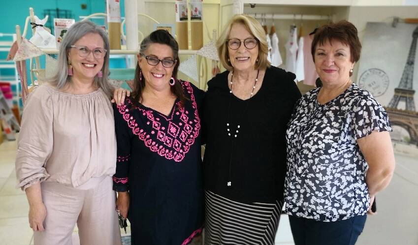 SHOP OWNERS: The most recent owner of Unique Gifts Julie Seedsman, with Janneale Bylett, Sylvia Ferris and original owner Heather Truman.