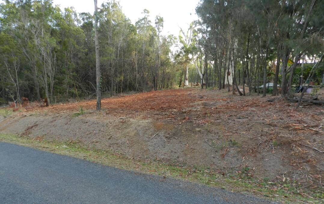 Cleared land on Timothy Street on Macleay Island.