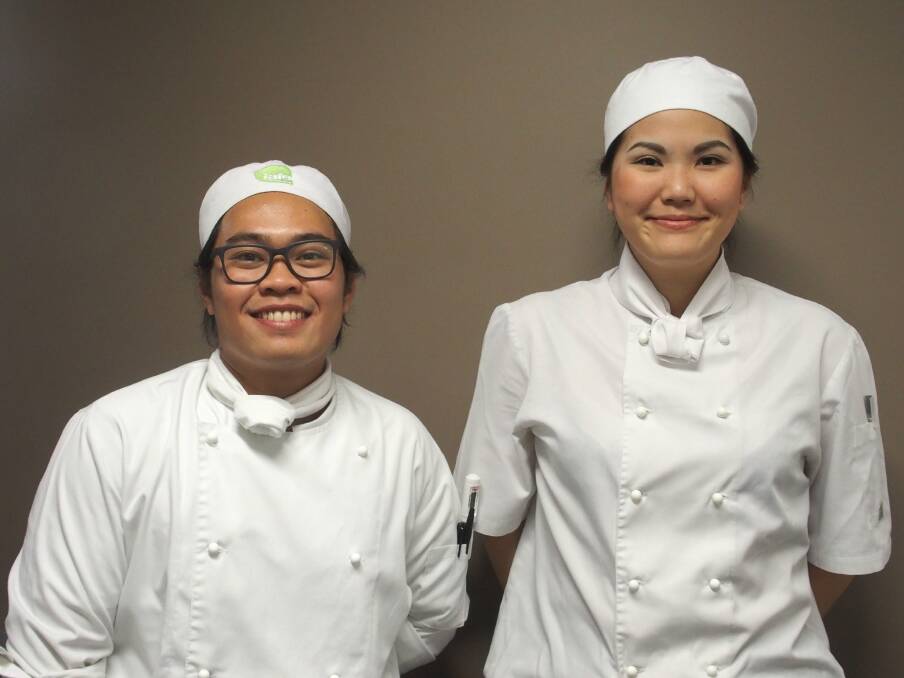 SILVER MEDAL WINNERS: John Romero, of Redland Bay, and Yanika Sittisuntorn won a silver medal in the Nestle Golden Chef's Hat Award. Photo: Supplied