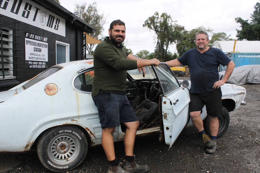 SUPPORT FOR VETERANS: Boss Customs co-founders Adrian Aiple and John Wright are helping young veterans at their Capalaba premises. Photo: Cheryl Goodenough