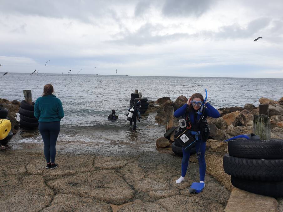 DIVERS: Reef Check Australia divers recovered three kilograms of marine debris.