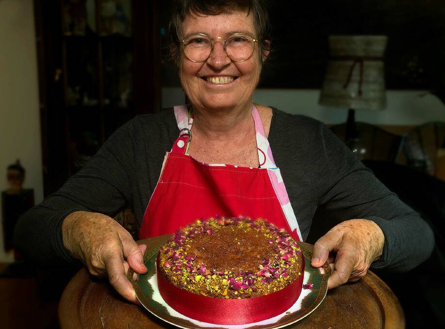 DELICIOUS: Maxene Morganson will have her Persian syrup love cake on offer at Coochie's open day. Photo: Peter Wear