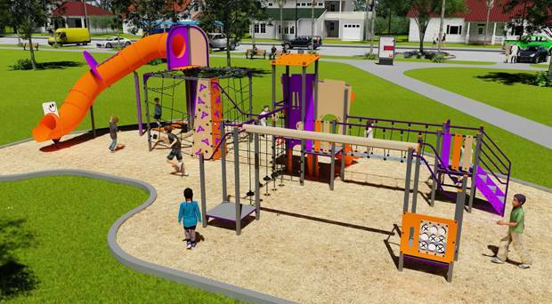 DESIGN: An example of the play equipment to be installed at Freshwater Park, Thornlands by the end of November.