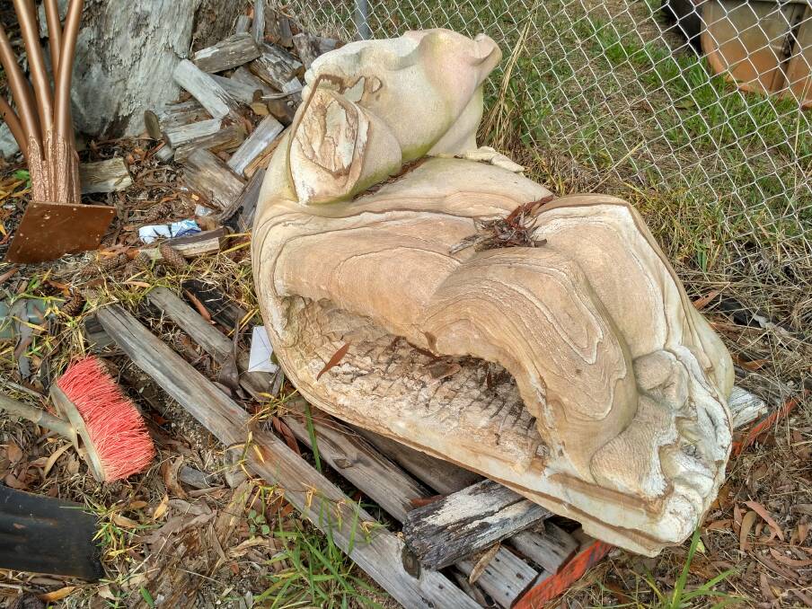 ARTWORK: The Island Girl sculpture by Antone Bruinsma was acquired for $7000 in 2016 and is lying in a council depot because it is yet to be installed.