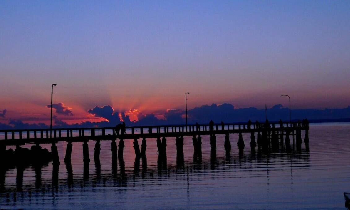Wellington Point at sunrise. Picture: Lynne Griffiths. 