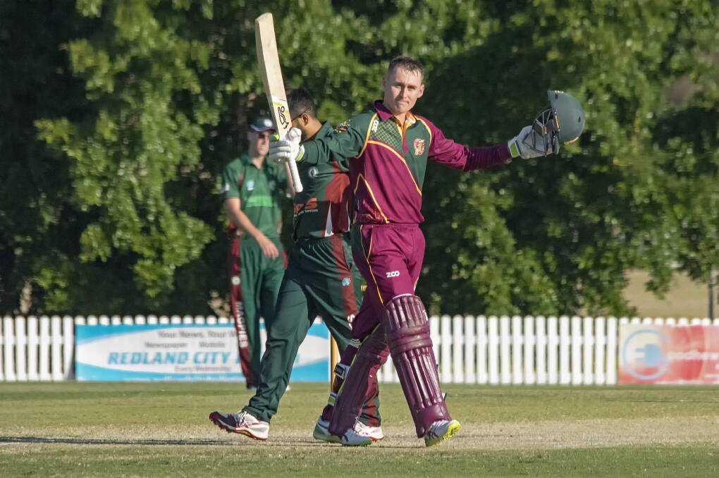 PICKED FOR AUSTRALIA: Marnus Labuschagne playing for the Redlands Tigers last September has picked to play for Australia against Pakistan next month.  Picture: Doug O'Neill. 