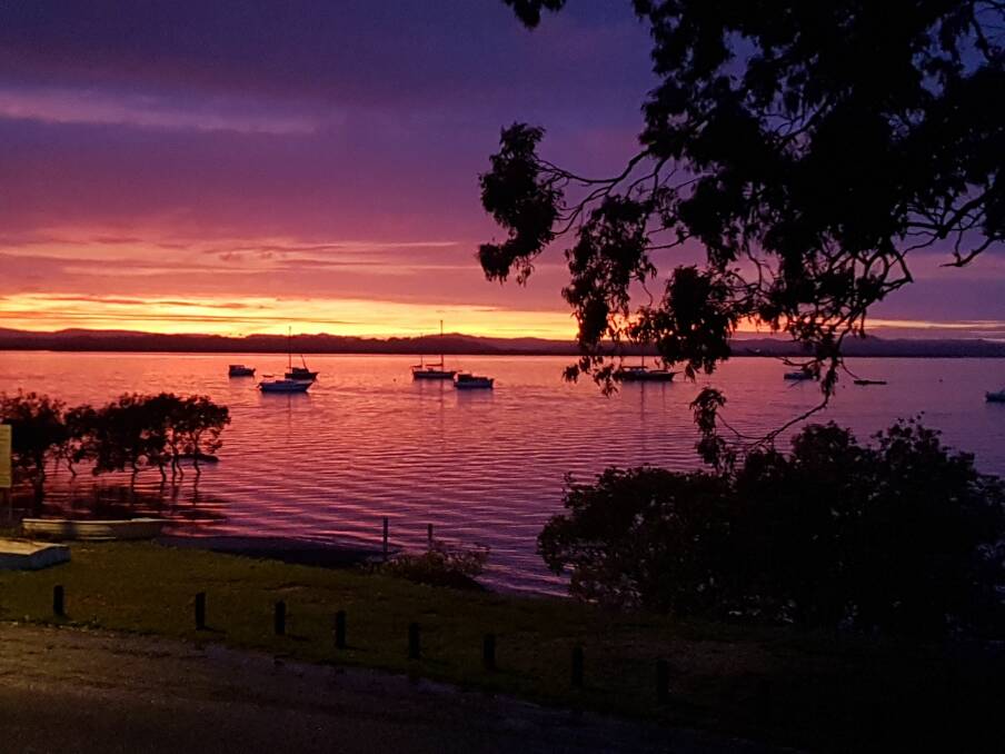 Sunrise colours on the bay. Picture: Karen Faccio. 