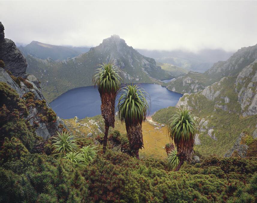 STUNNING: Peter Dombrovskis, Lake Oberon, Western Arthur Range, south-west Tasmania 1988, pigment inkjet print.