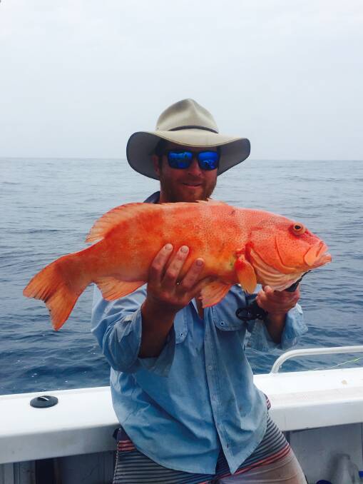 BIG CATCH: Bart Green with a coral trout caught off 1770 at the weekend. Picture: Supplied. 