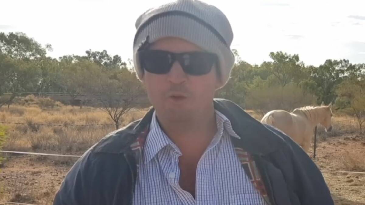 Cloncurry Mayor Greg Campbell "shivers" through temperatures of 38 degrees.