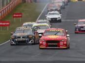 CRUEL END: The Bathurst 1000 dream came to a close for pole-sitters Scott McLaughlin and Alex Premat just before the race's halfway mark when the car lost oil pressure. Photo: PHIL BLATCH