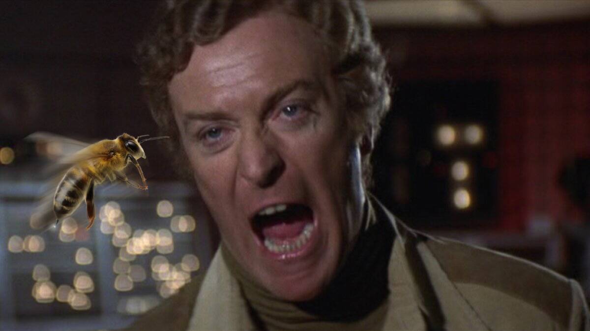 At times, Michael Caine bellows with a kind of volcanic, guerrilla-attack gusto.