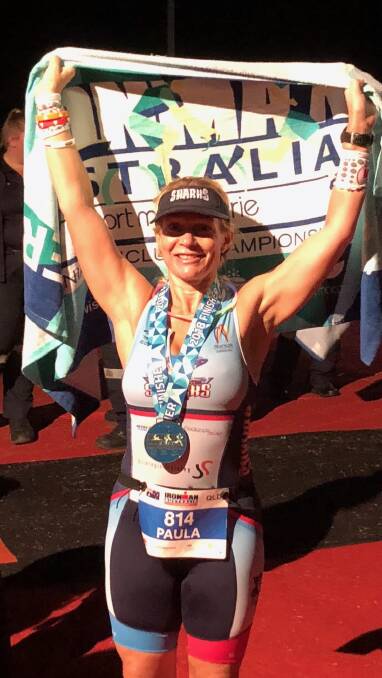 JUST DO IT: Paula Durrant finishing the Gold Coast half marathon. Photo: Supplied
