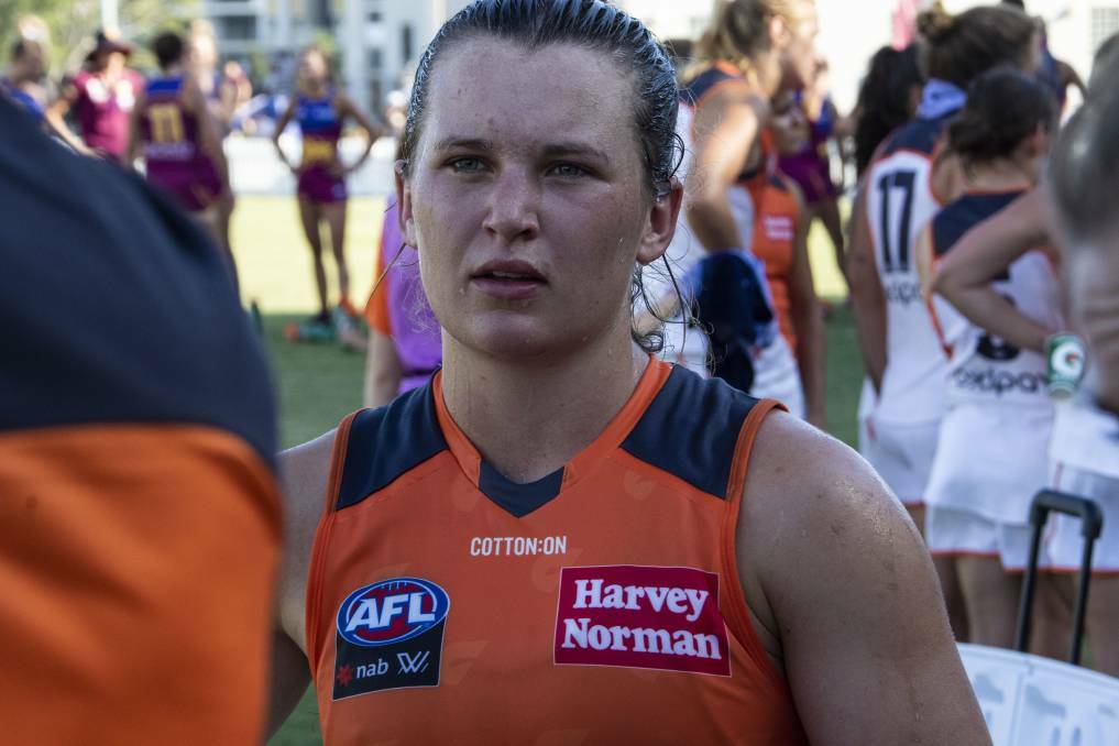 CLOSE TO HOME: Holbrook's Alyce Parker will meet with her Giants teammates in Albury on New Year's Day with the AFLW to escape Sydney's COVID-19 outbreak.