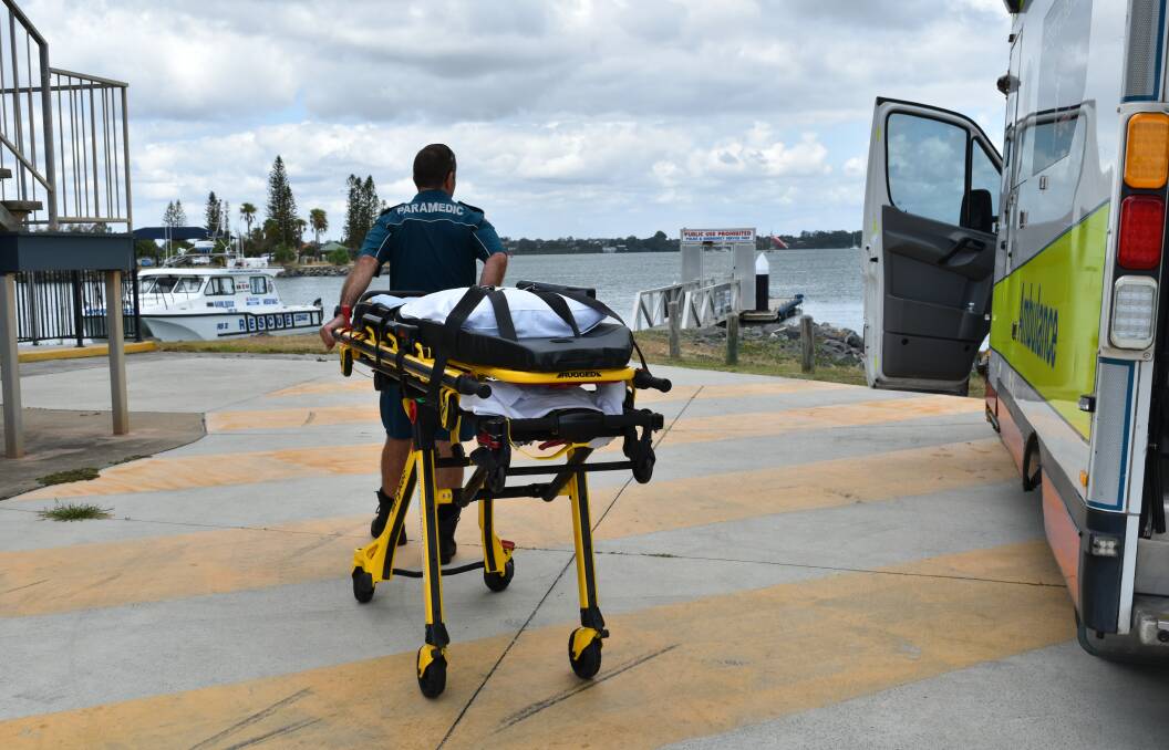 RESCUE SERVICE: Pictured is a paramedic at Raby Bay VMR at William Street. Photo: Hannah Baker
