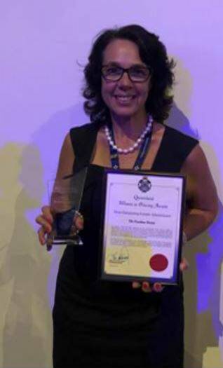 TOP JOB: Pauline Dunn with her award. Photo: Queensland Police Service