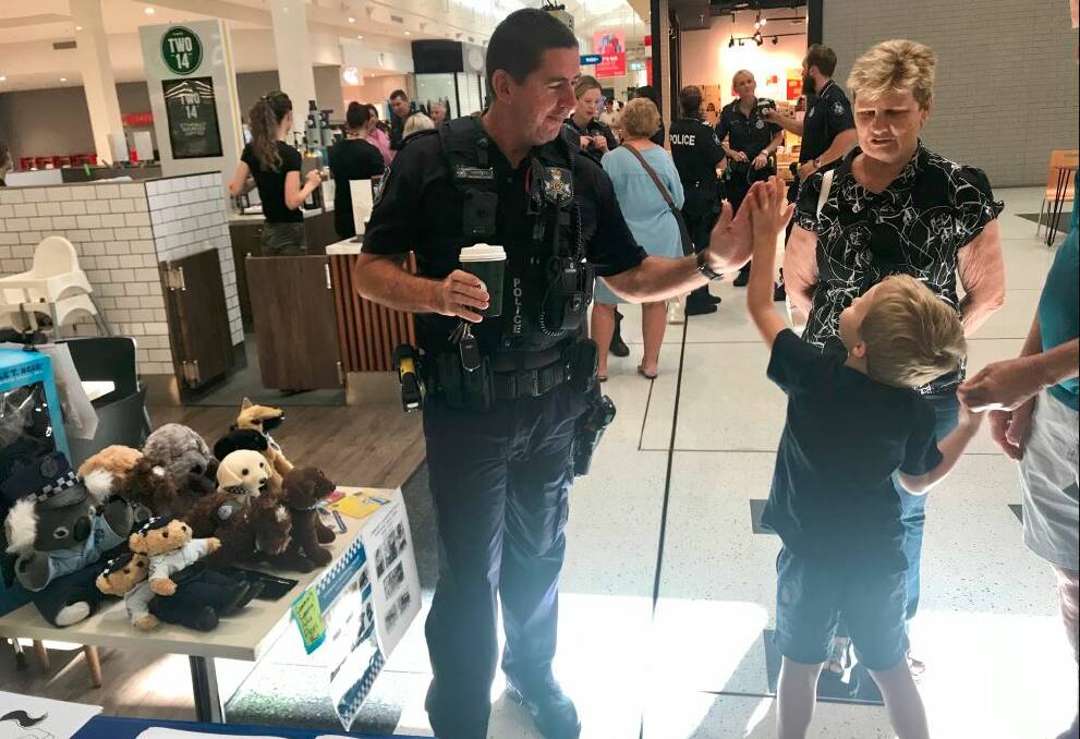 COMMUNITY AWARENESS: Three Coffee with a Cop events have been hosted at Capalaba and Cleveland to promote Queensland Police Service's Easter road safety campaign. Photo: Queensland Police Service