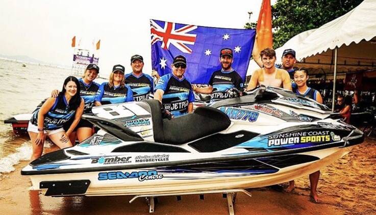 AUSSIE SPIRIT: The 20-year-old came eighth overall in the pro runabout open class in Thailand. 