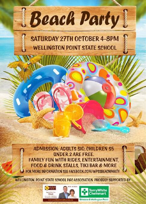 ACTION PACKED: Don't miss Wellington Point State School's beach party, which is on from 4pm to 8pm on Saturday, October 27. Photo: Supplied