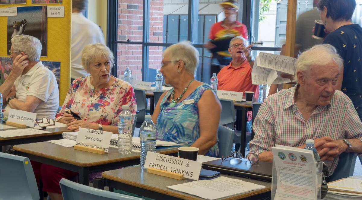 LIFELONG LEARNERS: Enrol with Redlands University of the Third Age at a sign-on morning at Faith Lutheran College on Friday, January 18. Photo: Supplied