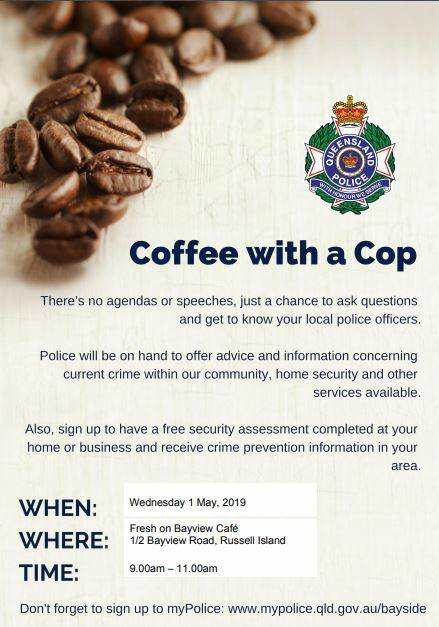 Domestic violence support service to visit Russell Island for Coffee with a Cop