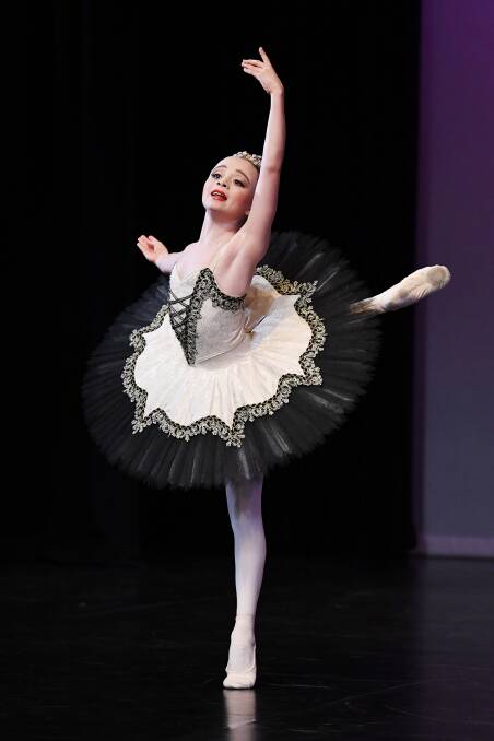 TINY DANCER: Kenzie Andrews, 11, has been cast in Brisbane performances of classical ballet Don Quixote by visiting Italian troupe Teatro alla Scala. Photo: Supplied