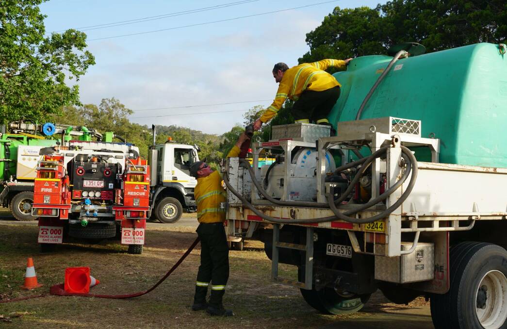 Water refilling drum for ground crew. Photo: Supplied