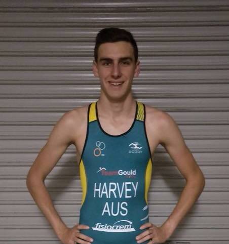 SPEED: Luke Harvey crossed the sprint distance finish line in 57.05 minutes. Photo: Supplied
