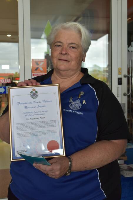 GREAT WORK: Rosie Nicol with her community service award. Photo: Hannah Baker