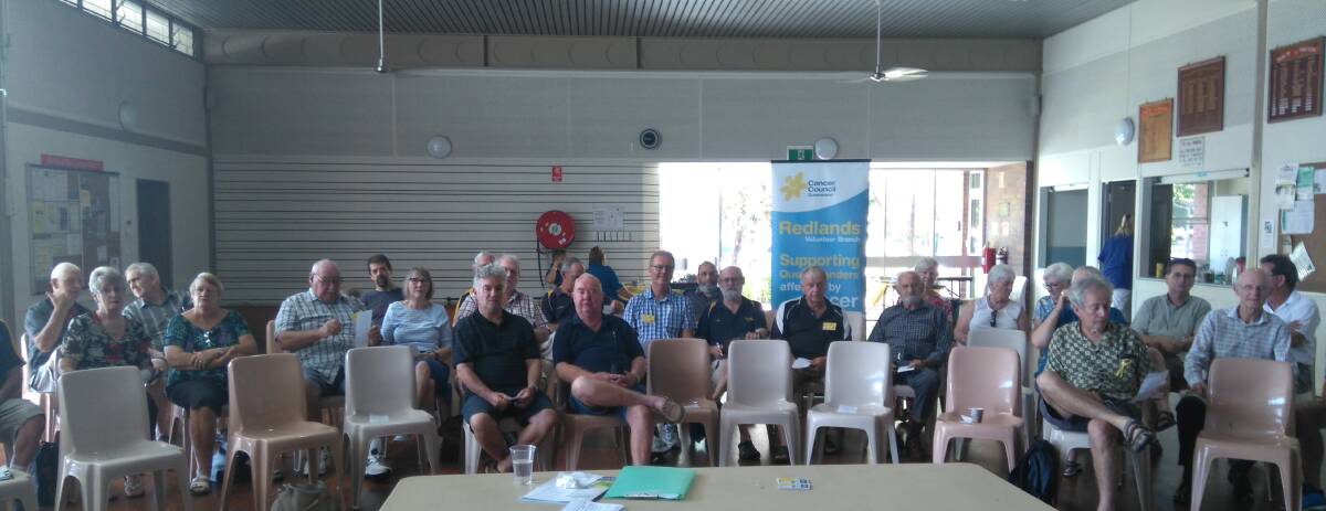 MEN'S GROUP: Queensland Cancer Council Redlands branch secretary Pam Tranter said the idea to form the men's cancer support network was pitched at a public meeting held earlier this month. Photo: Supplied
