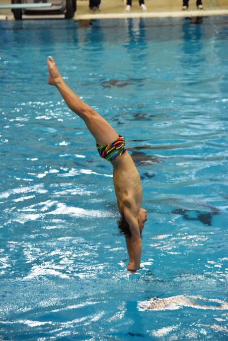 Cassiel Rousseau in action. Photo: Diving Australia