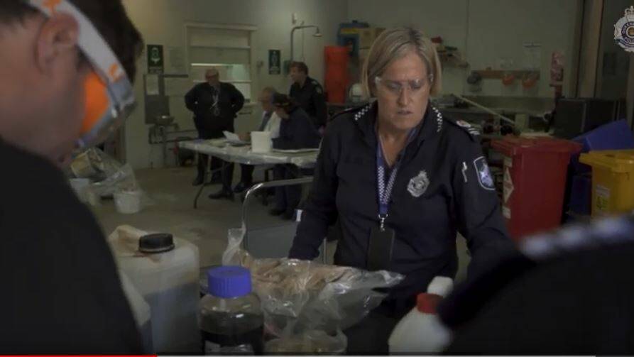 POLICING: Detective Senior Sergeant Sasha Finney, who is the Officer In Charge of State Crime Command's Synthetic Drug Operations unit, is one of three Queensland Police Service officers featured in the film.