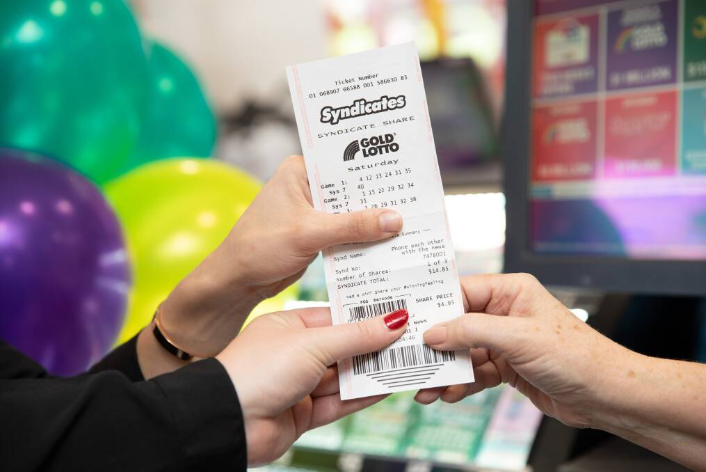LUCKY TICKET: Victoria Point News Worx store's 20-share syndicate has won a first division prize. A Redlands couple are also $2.857 richer after Saturday night's Gold Lotto Superdraw. Photo: Supplied