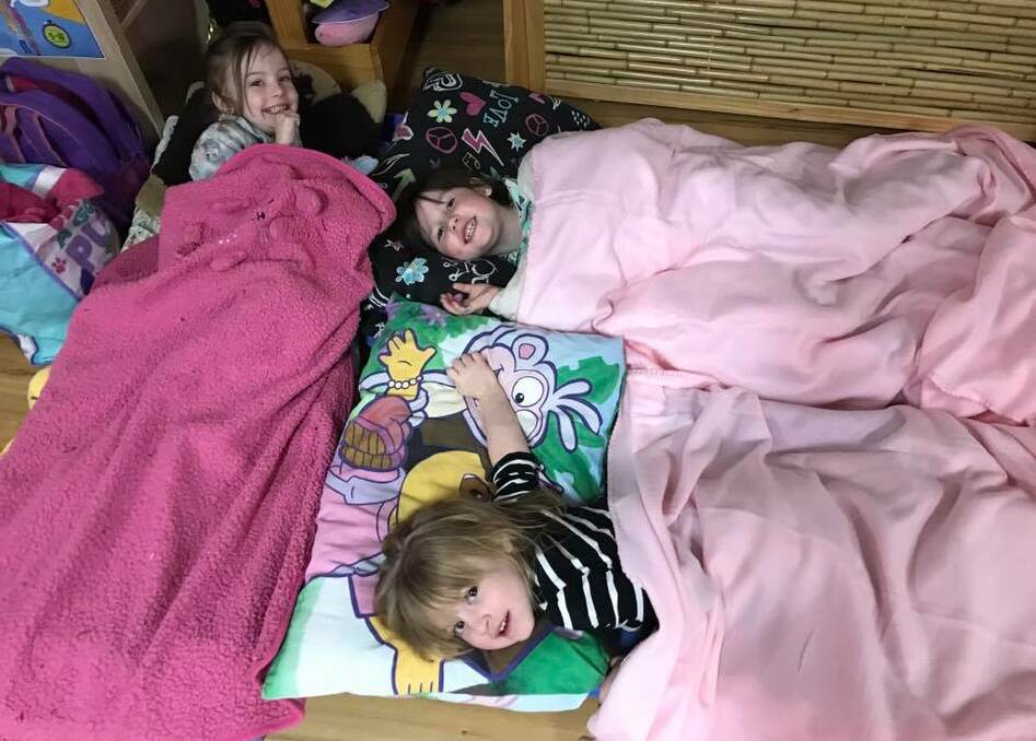 FUNDRAISER: Capalaba Kids Early Learning Centre children at a centre sleepover. Photo: Supplied